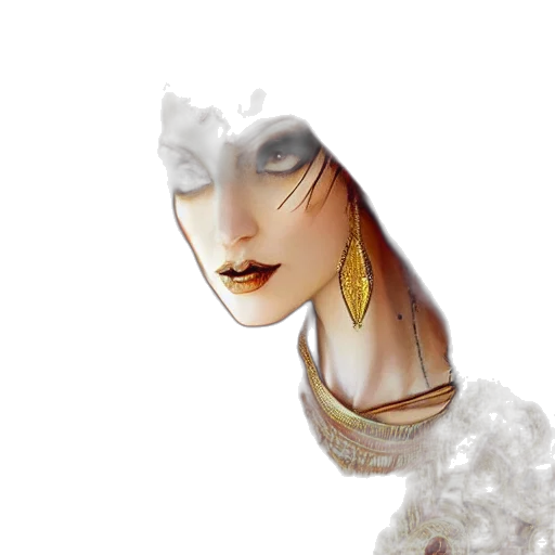 mask, face, jewelry, crown, fantasy art, photorealistic, concept art, watercolor transparent PNG cut-out