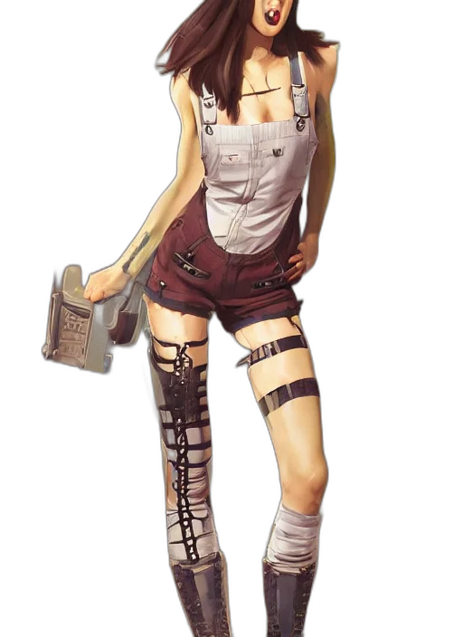 staff, robot, dress, weapon transparent PNG cut-out