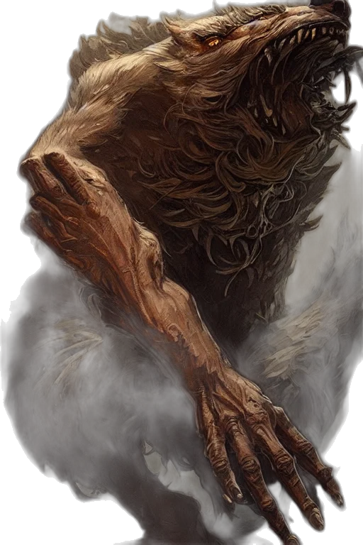 creature, hair, mask, face transparent PNG cut-out