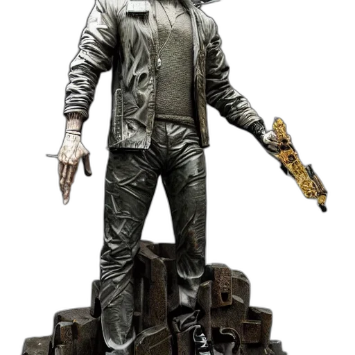 jacket, staff, weapon, concept art transparent PNG cut-out