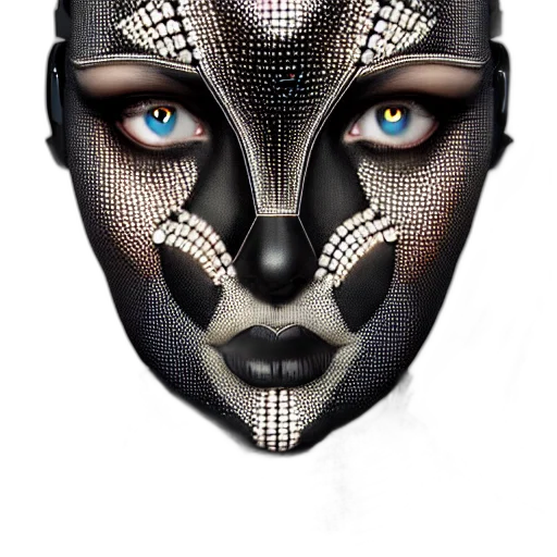 mask, face, jewelry, robot transparent PNG cut-out