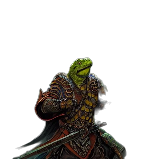 dragon, staff, sword, creature transparent PNG cut-out