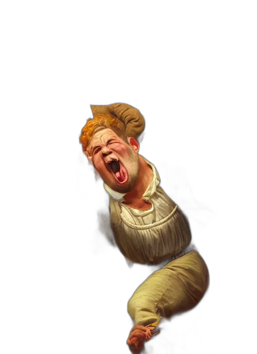face, staff, creature, crown transparent PNG cut-out