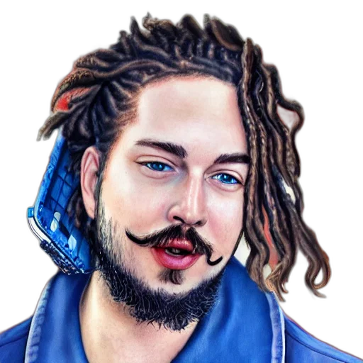 face, jacket, staff, animal transparent PNG cut-out