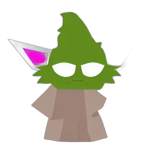 staff, creature, mask, hat, concept art, 3d render, pixel art, fantasy art transparent PNG cut-out
