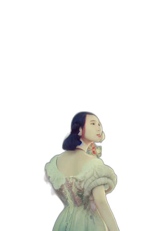 dress, jewelry, crown, face transparent PNG cut-out