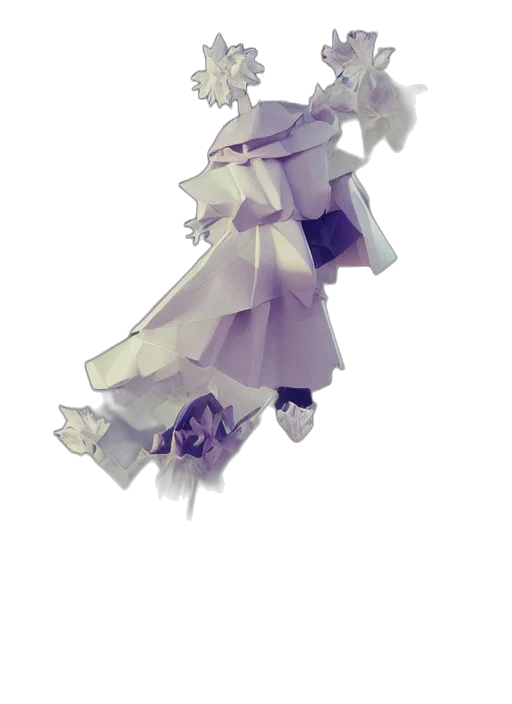 dress, staff, crown, robot transparent PNG cut-out