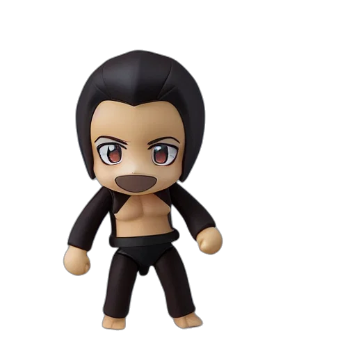 3d render, king, kong, nendoroid, figurine, detailed, product, photo transparent PNG cut-out