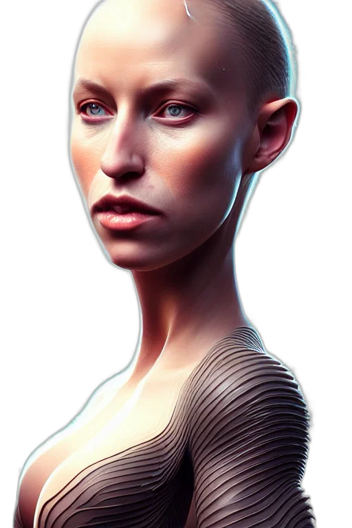 robot, face, jewelry, hair transparent PNG cut-out