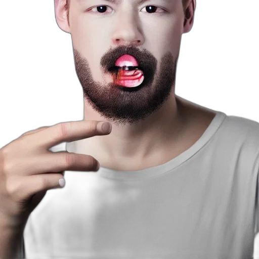 face, mask, creature, staff transparent PNG cut-out