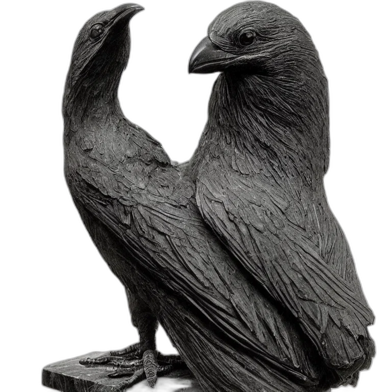animal, crown, jewelry, photorealistic, 3d render, concept art, pencil sketch, dark transparent PNG cut-out
