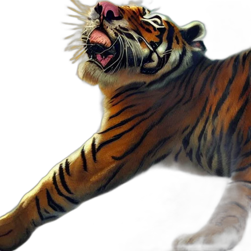 animal, creature, photorealistic, oil painting transparent PNG cut-out