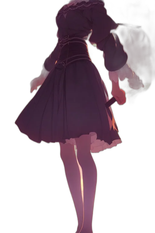 dress, staff, jacket, face transparent PNG cut-out