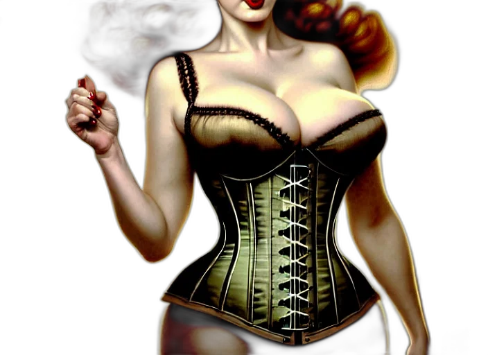 dress, fantasy art, comic book art, concept art, photorealistic, portrait, shot, christina transparent PNG cut-out