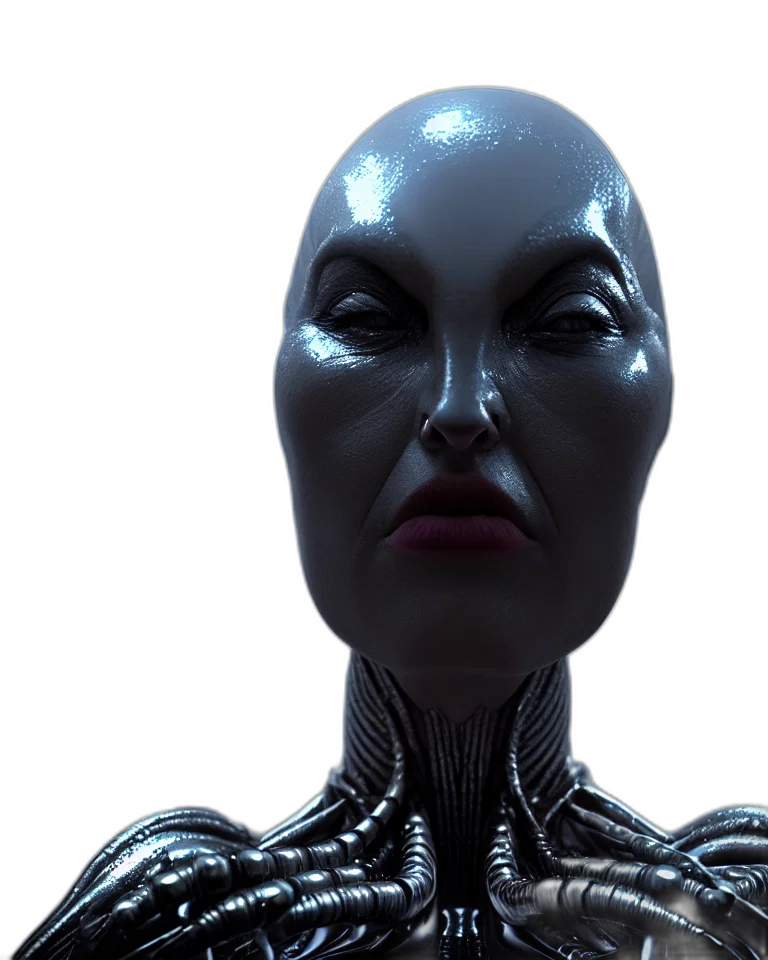 robot, face, creature, mask, 3d render, cyberpunk, concept art, photorealistic transparent PNG cut-out