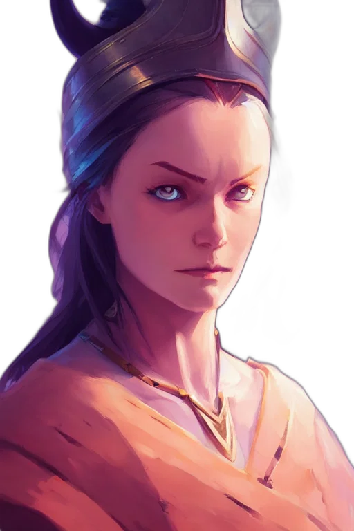 face, staff, crown, jewelry transparent PNG cut-out