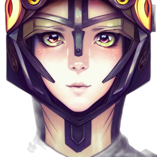 robot, face, mask, anime transparent PNG cut-out