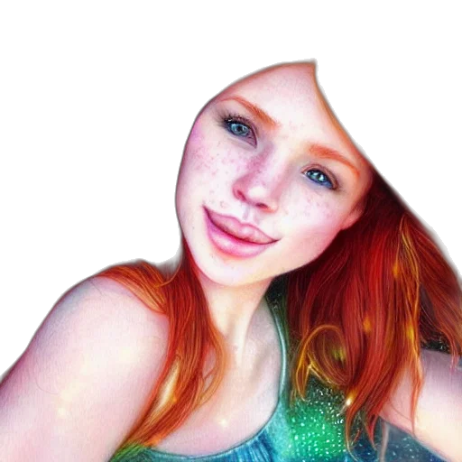 face, hair, dragon, creature, photorealistic, cartoon, 3d render, fantasy art transparent PNG cut-out