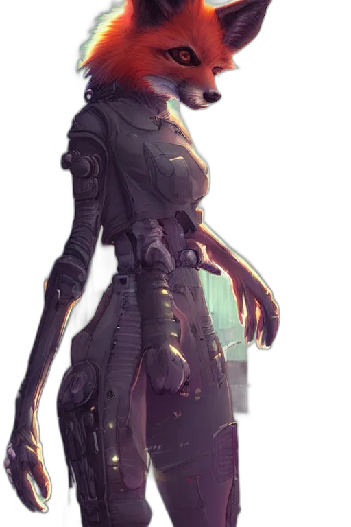 robot, staff, creature, dress, cyberpunk, concept art, fantasy art, 3d render transparent PNG cut-out