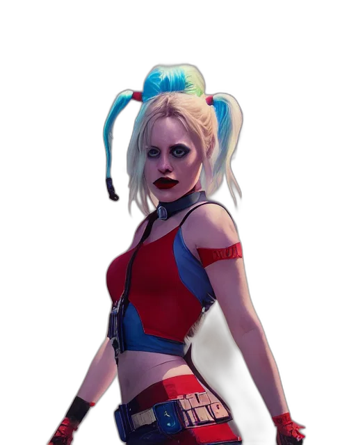 staff, jacket, concept art, comic book art, cyberpunk, fantasy art, blue, colorful transparent PNG cut-out