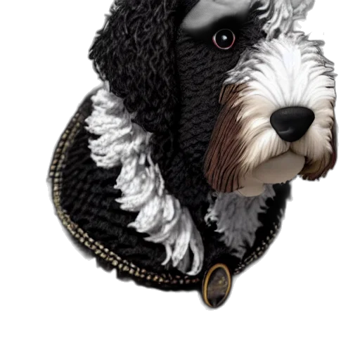 hat, animal, jacket, staff, photorealistic, 3d render, closeup, illustration transparent PNG cut-out