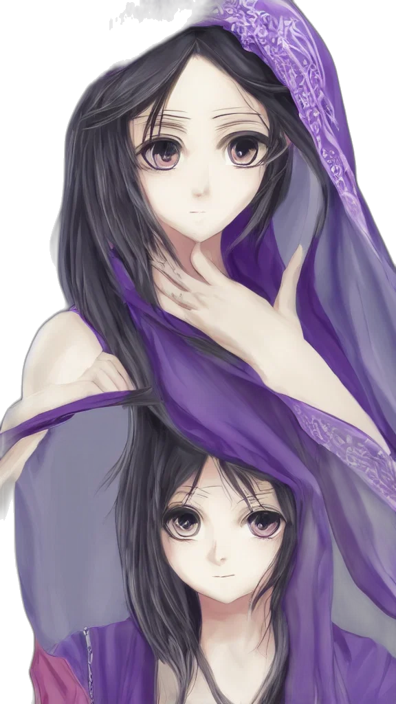 dress, mask, anime, fantasy art transparent PNG cut-out