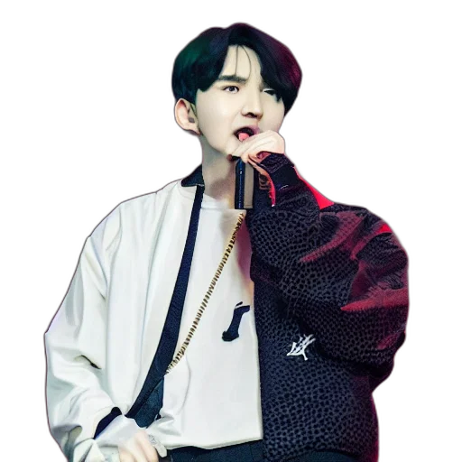 jacket, creature, staff, animal, vaporwave, pixel art, photorealistic, anime transparent PNG cut-out