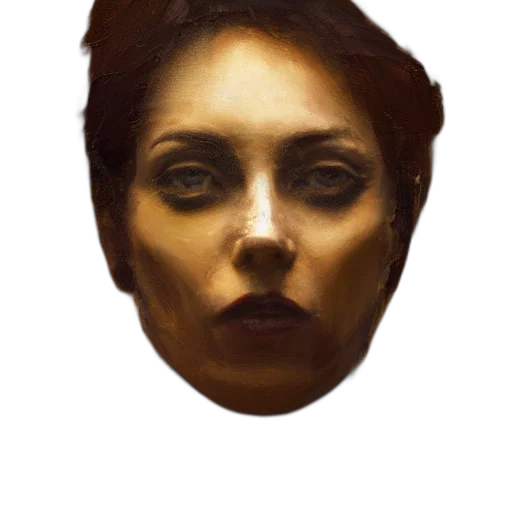 face, mask, crown, hat, photorealistic, concept art, oil painting, fantasy art transparent PNG cut-out