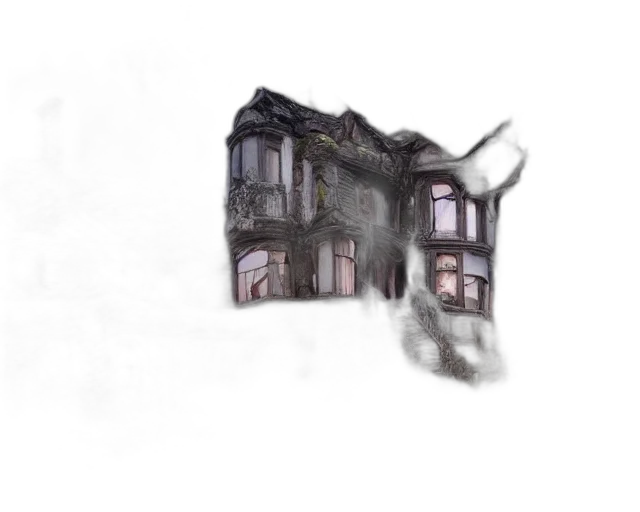 building, furniture, mask, hair, concept art, 3d render, photorealistic, watercolor transparent PNG cut-out