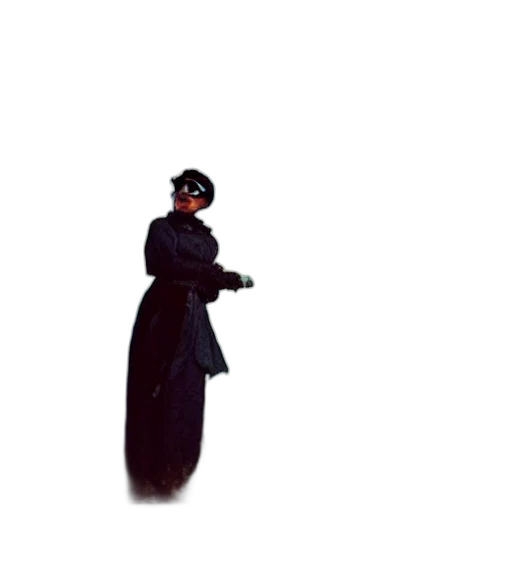 staff, dress, hat, umbrella transparent PNG cut-out
