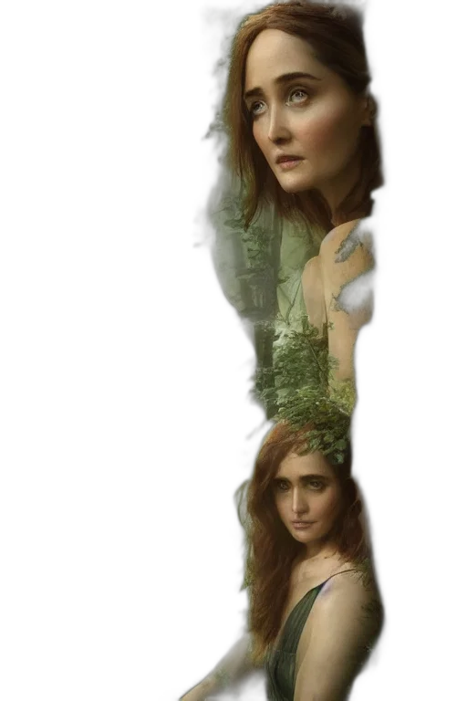 dress, crown, hair, sword transparent PNG cut-out