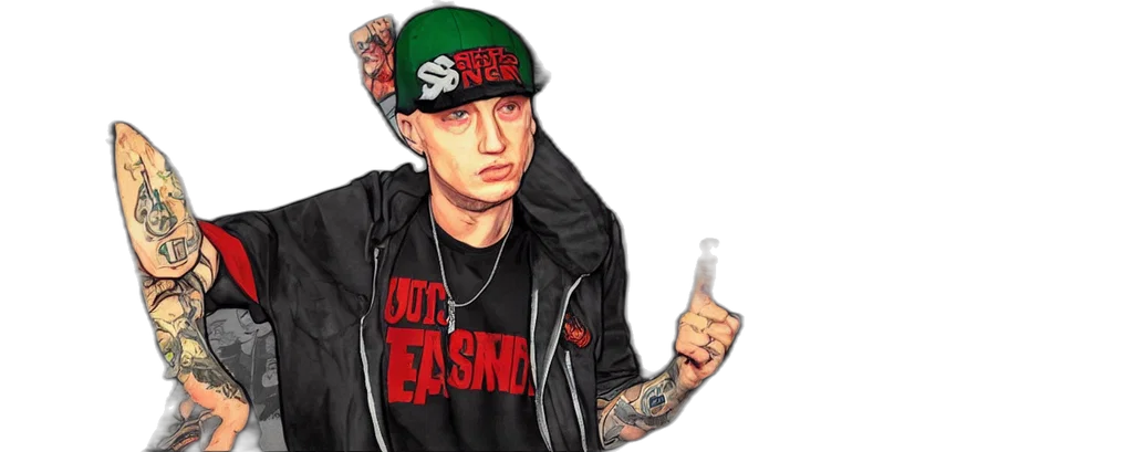 jacket, photorealistic, cartoon, pixel art, concept art, eminem, gta, san transparent PNG cut-out