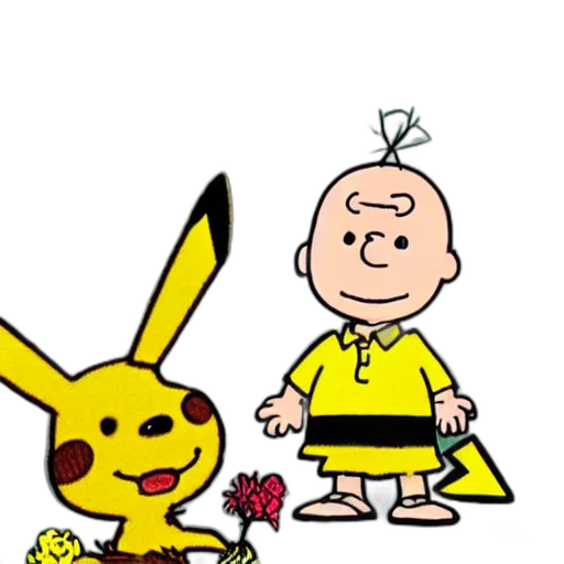 staff, flower, animal, dress transparent PNG cut-out