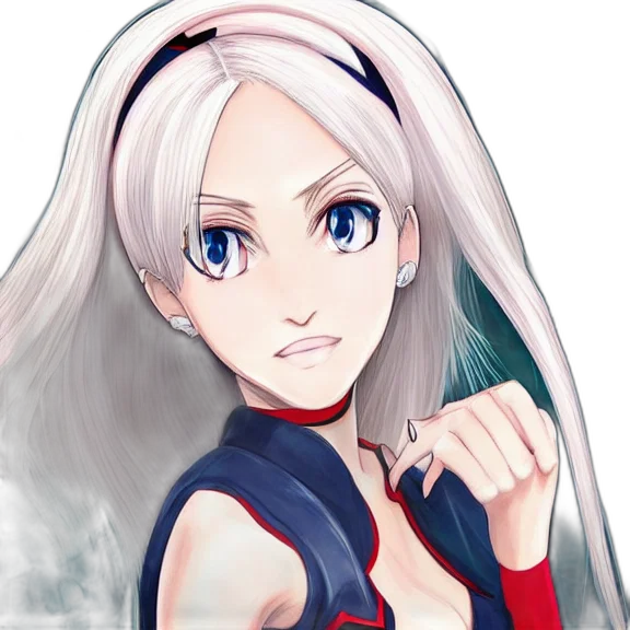face, weapon, staff, anime transparent PNG cut-out