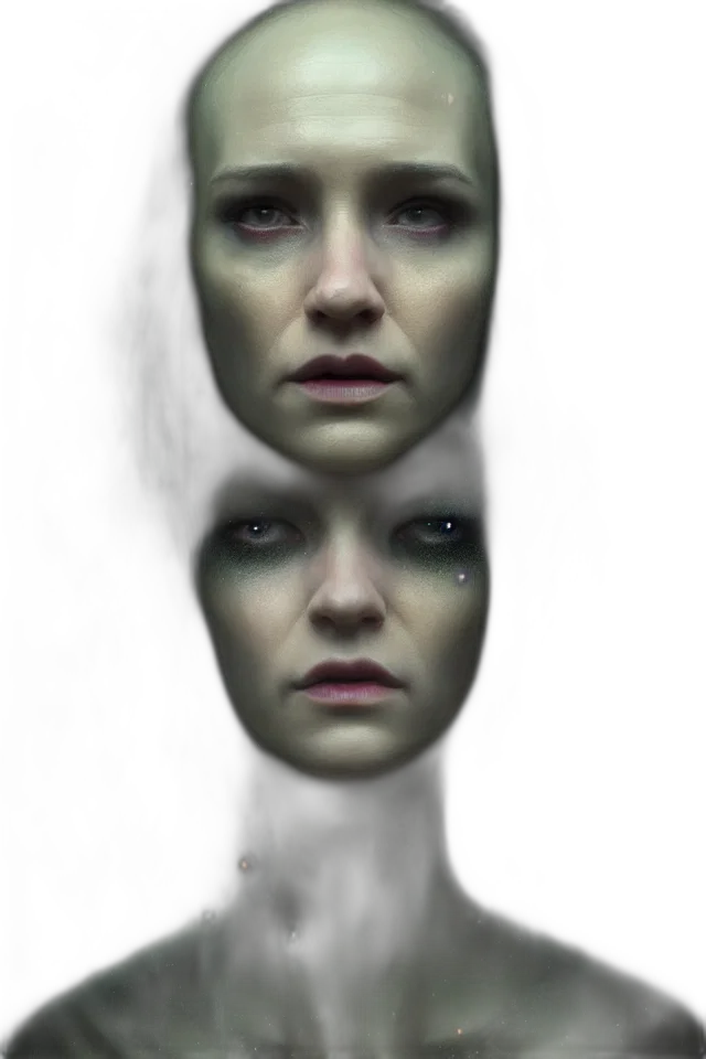 face, mask, robot, creature transparent PNG cut-out
