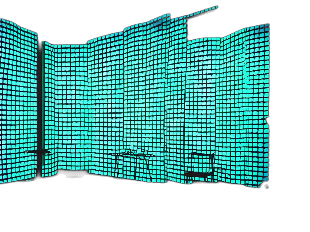 building, umbrella, jacket, weapon, 3d render, vaporwave, cyberpunk, neon lights transparent PNG cut-out