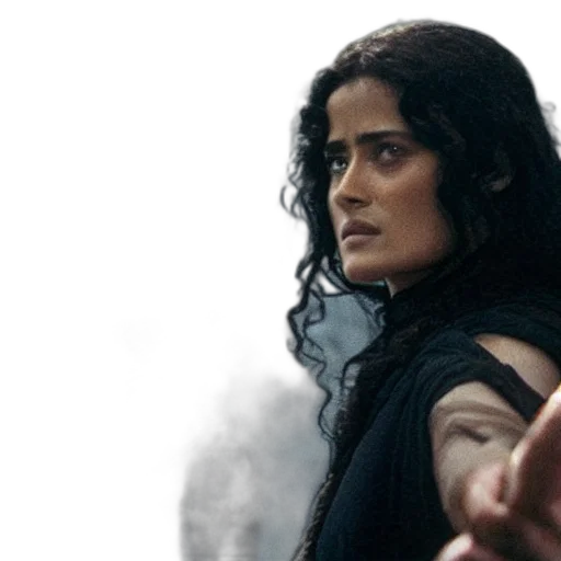 movie, still, salma, hayek, beautiful, wizard, wearing, black transparent PNG cut-out