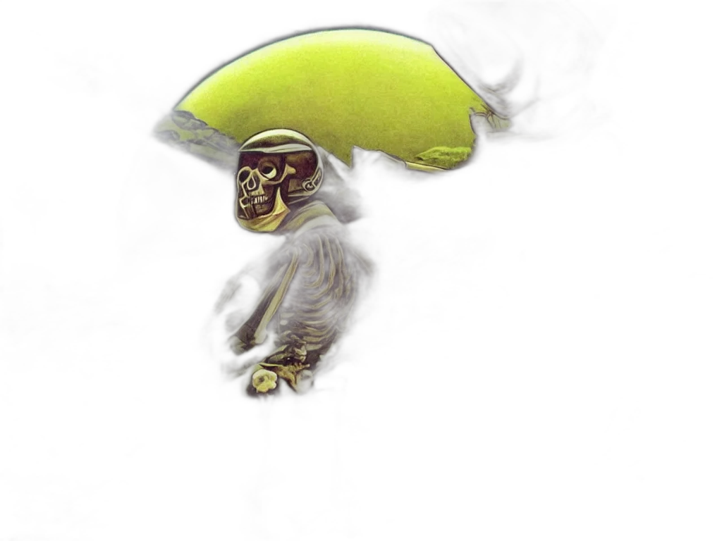 hat, umbrella, creature, staff transparent PNG cut-out