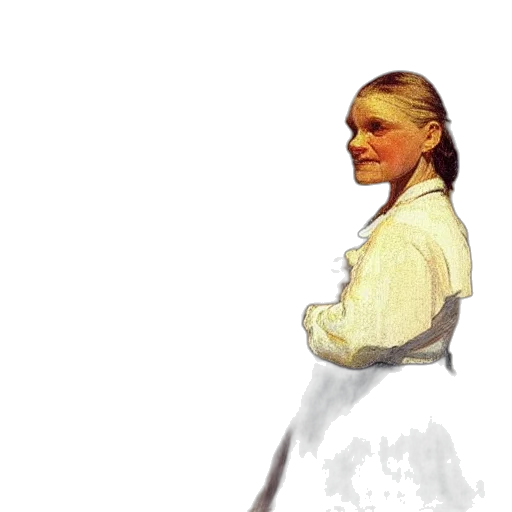 face, staff, dress, concept art transparent PNG cut-out