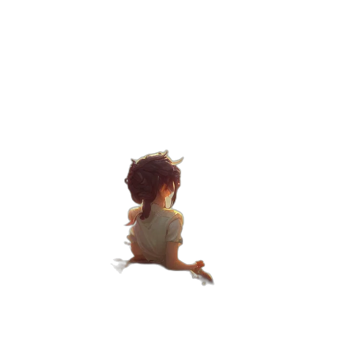 creature, dress, robot, hair transparent PNG cut-out