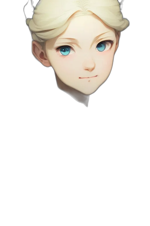 face, mask, crown, creature, 3d render, anime, concept art, cartoon transparent PNG cut-out