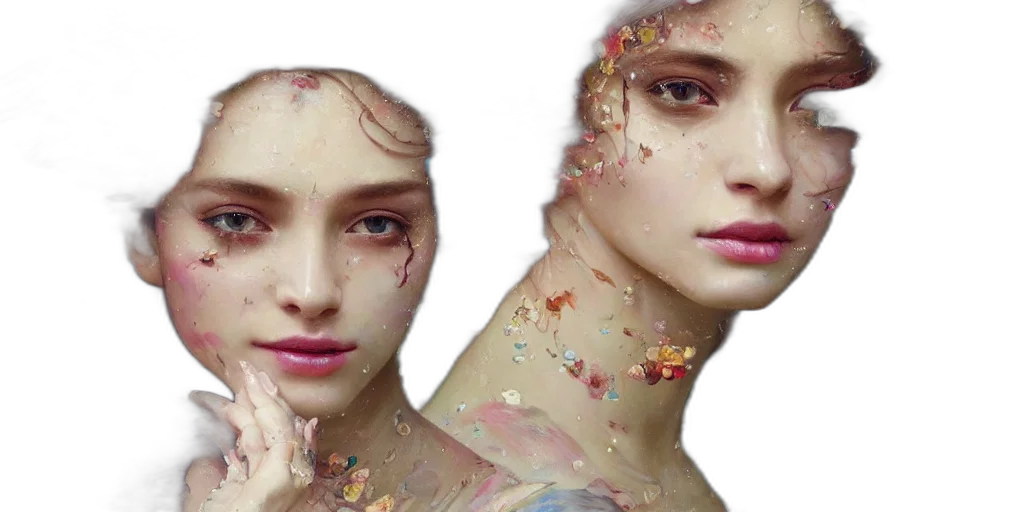 face, jewelry, mask, photorealistic transparent PNG cut-out