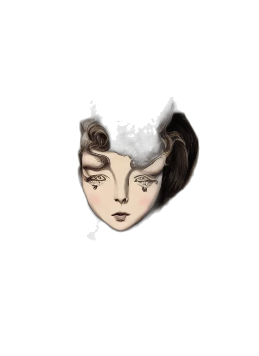hair, face, crown, hat transparent PNG cut-out