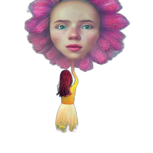 flower, face, umbrella, crown transparent PNG cut-out