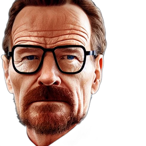 face, mask, photorealistic, cartoon, comic book art, concept art, bryan, cranston transparent PNG cut-out