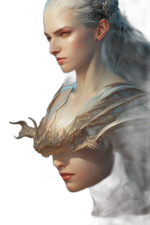 crown, face, dragon, mask, fantasy art, concept art, photorealistic, 3d render transparent PNG cut-out
