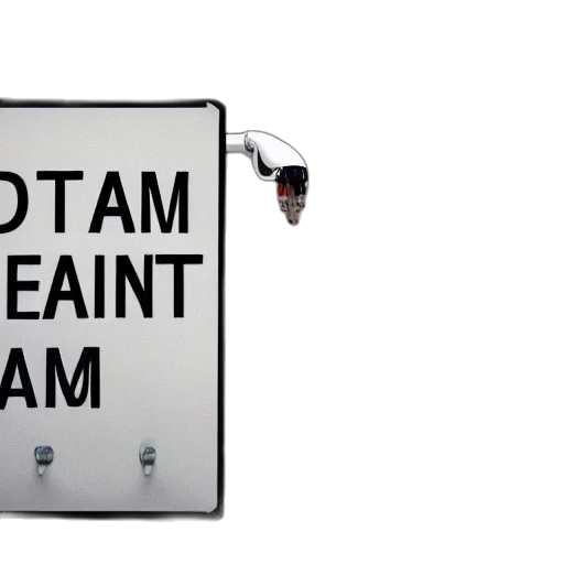 robot, artificial, intelligence, holding, sign, text, reads, dream transparent PNG cut-out