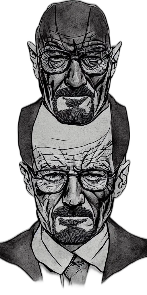 mask, face, staff, comic book art, concept art, cartoon, pencil sketch, portrait transparent PNG cut-out