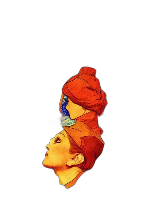 crown, hat, face, mask transparent PNG cut-out