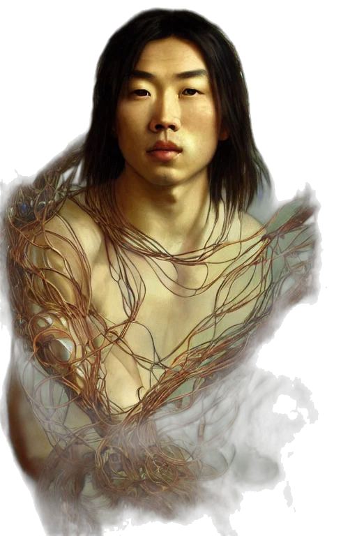 hair, face, creature, dragon transparent PNG cut-out